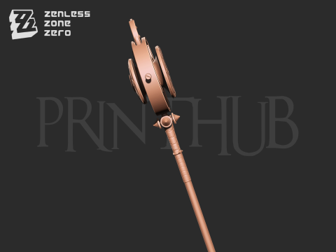 Astra Yao Microphone Staff From Zenless Zone Zero cosplay 3D Print Model
