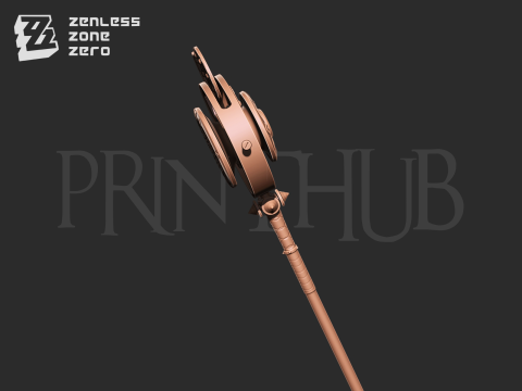 Astra Yao Microphone Staff From Zenless Zone Zero cosplay 3D Print Model