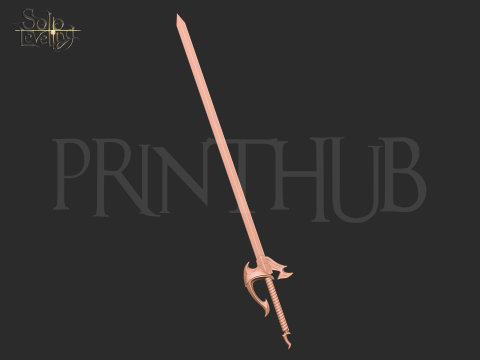Solo Leveling Cha Hae In sword for cosplay 3D print model 3D 打印模型