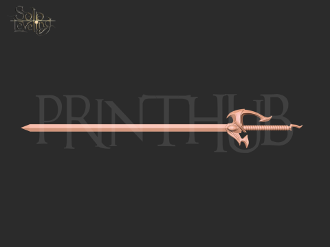 Solo Leveling Cha Hae In sword for cosplay 3D print model 3D 打印模型