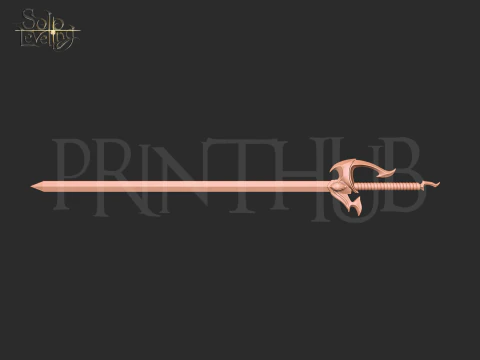 Solo Leveling Cha Hae In sword for cosplay 3D print model 3D Print Model