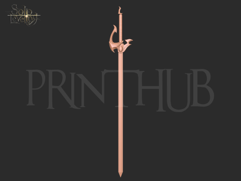 Solo Leveling Cha Hae In sword for cosplay 3D print model 3D 打印模型