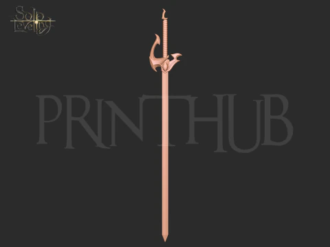Solo Leveling Cha Hae In sword for cosplay 3D print model 3D Print Model