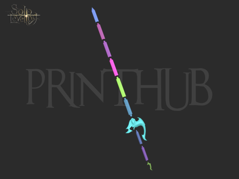 Solo Leveling Cha Hae In sword for cosplay 3D print model 3D 打印模型