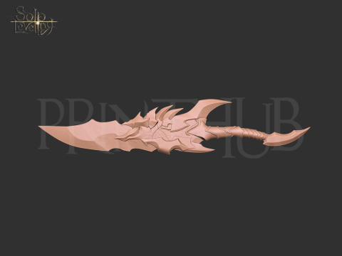 Kamith Wrath Daggers from Solo Leveling cosplay 3Dプリントモデル