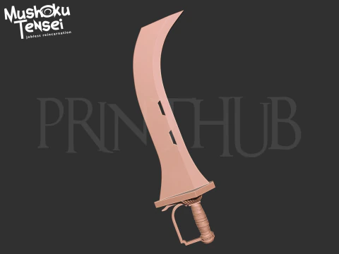 Mushoku Tensei Jobless Reincarnation - Espada Eris Boreas Greyrat para cosplay Modelo de Impressão 3D