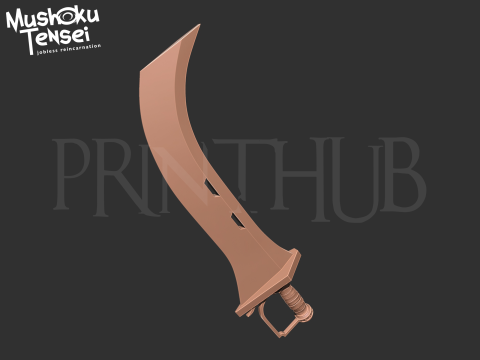 Mushoku Tensei Jobless Reincarnation - Eris Boreas Greyrat sword for cosplay 3D Print Model