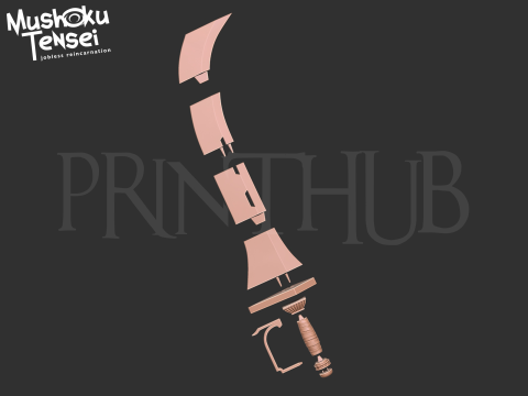Mushoku Tensei Jobless Reincarnation - Eris Boreas Greyrat sword for cosplay 3D Print Model