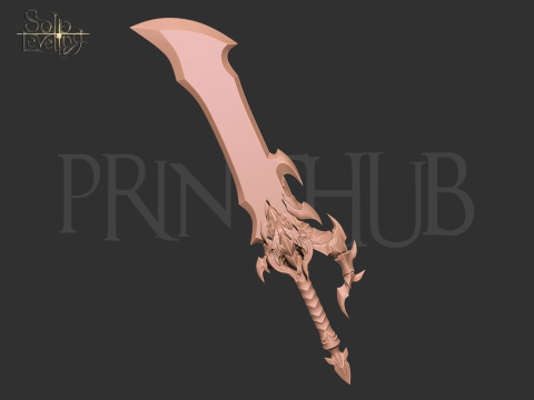 Demon King Dagger 3d print file for cosplay 3D-Druckmodell