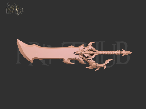 Demon King Dagger 3d print file for cosplay 3D-Druckmodell