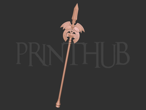 Epicseven Luna Ragnar Spear for cosplay 3D-printmodel