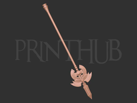 Lancia di Luna Ragnar di Epicseven per cosplay Modello di stampa 3D