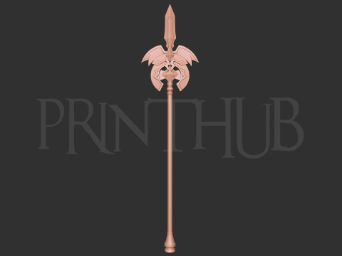 Epicseven Luna Ragnar Spear for cosplay 3D-printmodel