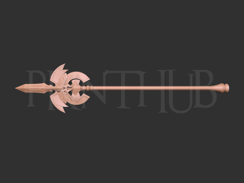 Epicseven Luna Ragnar Spear for cosplay 3D-printmodel