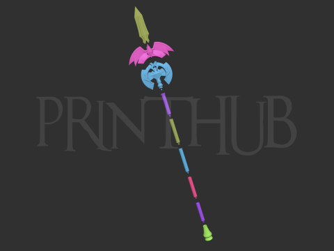 Epicseven Luna Ragnar Spear for cosplay 3D-printmodel
