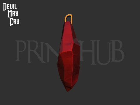 Dante Amulet Necklace Devil may cry Anime 2025 for cosplay stl 3Dプリントモデル