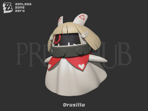 Rinas Bangboos Drusilla ajudante Zenless Zone Zero Modelo de Impressão 3D