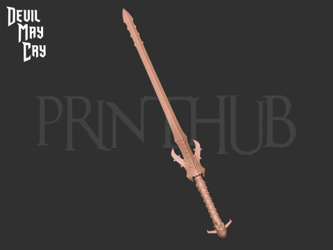 Modeus Sword from devil may cry anime 2007 for cosplay stl 3D Print Model