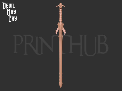 Modeus Sword from devil may cry anime 2007 for cosplay stl 3D Print Model