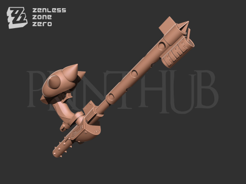 Burnice White Weapon Pack - Zenless Zone Zero for cosplay stl 3D Print Model