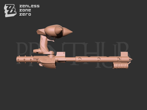Burnice White Weapon Pack - Zenless Zone Zero for cosplay stl 3D Print Model
