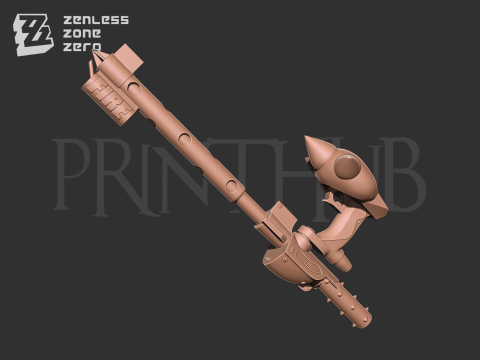 Burnice White Weapon Pack - Zenless Zone Zero for cosplay stl 3D Print Model
