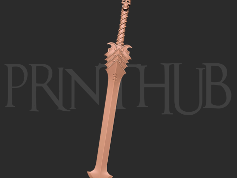 Baul Sword from Devil May Cry anime 2007 for cosplay STL Model Cetak 3D