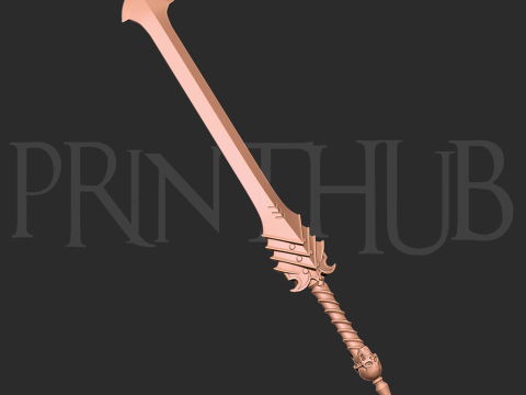 Baul Sword from Devil May Cry anime 2007 for cosplay STL 3D Print Model