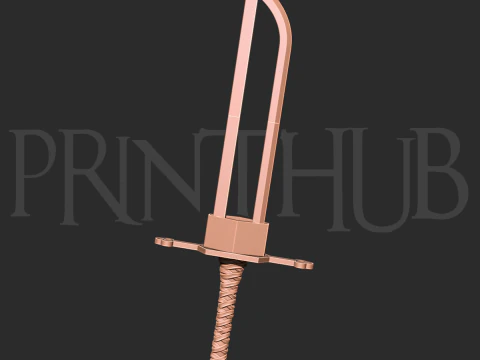 Tiburon Harribel Schwert von Bleach für 3D-Druck Cosplay Stl 3D Druckmodell