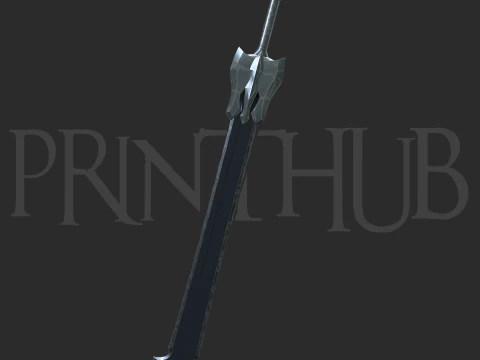 Pedang Momonga dari Overlord - Seni Penggemar untuk cosplay STL Model Cetak 3D