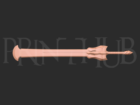 Momonga Sword from Overlord - Fan Art for cosplay STL 3D Print Model