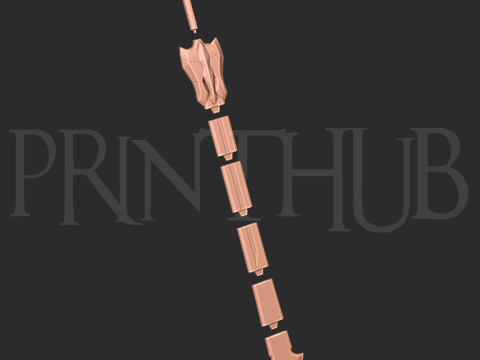 Momonga Sword from Overlord - Fan Art for cosplay STL 3D Print Model