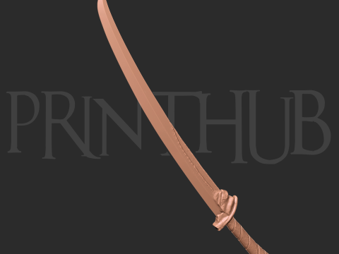 Onimusha Raizan Level 1 sword for cosplay 3d print stl Model do druku 3D