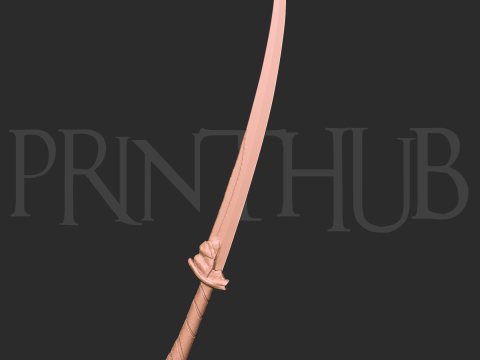 Onimusha Raizan Level 1 sword for cosplay 3d print stl Model do druku 3D
