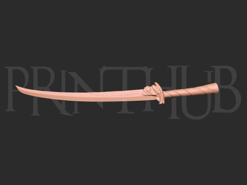 Onimusha Raizan Level 1 sword for cosplay 3d print stl Model do druku 3D