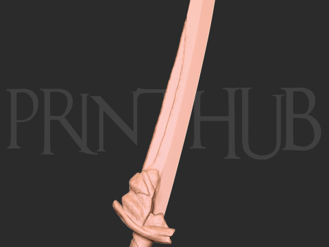 Onimusha Raizan Level 1 sword for cosplay 3d print stl Model do druku 3D