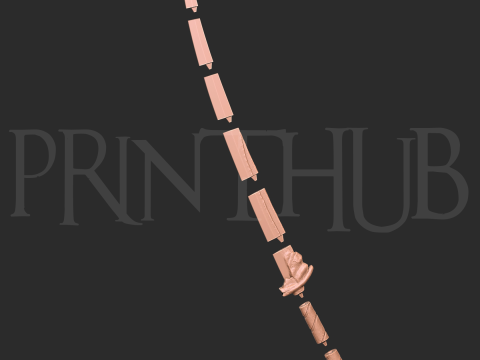 Onimusha Raizan Level 1 sword for cosplay 3d print stl Model do druku 3D