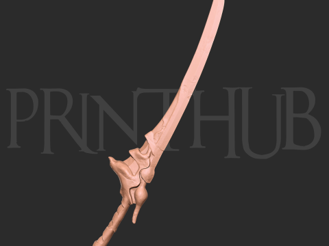 Raizan Sword Level 2 Onimusha Fan Art Cosplay STL File 3D 프린트 모델