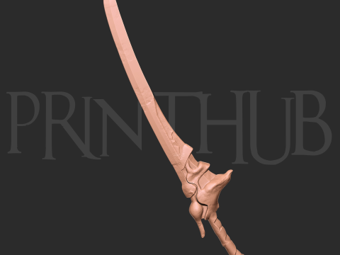 Raizan Sword Level 2 Onimusha Fan Art Cosplay STL File 3D Принт Модель