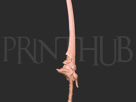 Raizan Sword Level 2 Onimusha Fan Art Cosplay STL File 3D Принт Модель