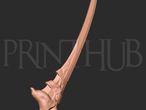 Raizan Sword Level 2 Onimusha Fan Art Cosplay STL File 3D Принт Модель