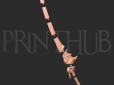 Raizan Sword Level 2 Onimusha Fan Art Cosplay STL File 3D Принт Модель