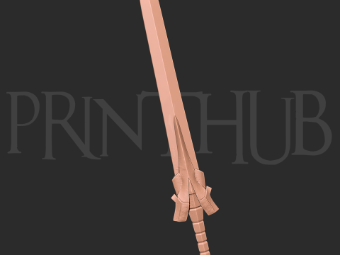 Enryuu Sword Level 1 Onimusha Fan Art Cosplay Prop STL File 3D-printmodel