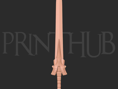 炎龍剣レベル 1 鬼武者ファンアートコスプレ小道具 STL ファイル 3Dプリントモデル