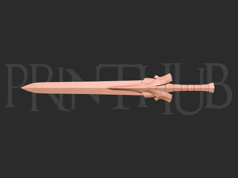 Enryuu Sword Level 1 Onimusha Fan Art Cosplay Prop STL File 3D-printmodel