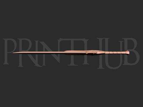 Enryuu Sword Level 1 Onimusha Fan Art Cosplay Prop STL File 3D-printmodel