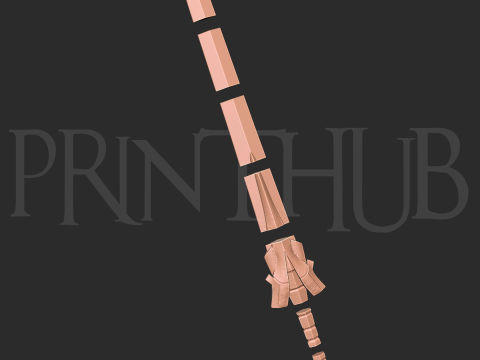 Enryuu Sword Level 1 Onimusha Fan Art Cosplay Prop STL File 3D-printmodel
