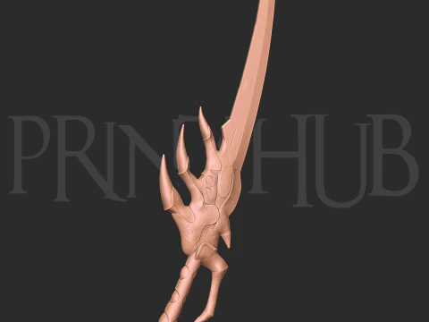 Raizan Espada N&iacute;vel Max Onimusha Fan Art Cosplay Arquivo STL Modelo de Impressão 3D