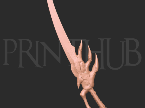 Raizan Sword Level Max Onimusha Fan Art Cosplay STL File 3Dプリントモデル