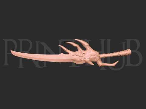 Raizan Sword Level Max Onimusha Fan Art Cosplay STL File 3Dプリントモデル
